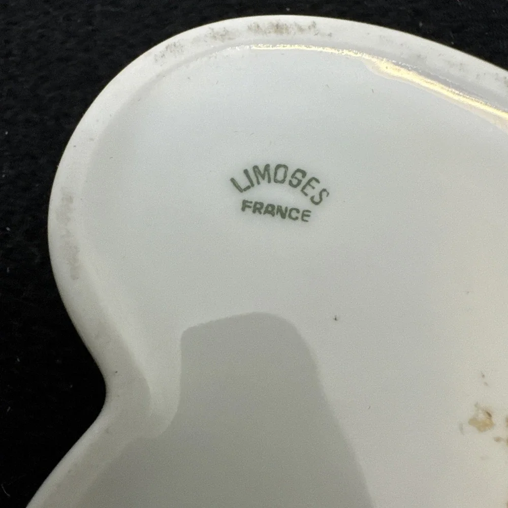 Limoges France Porcelain Heart Trinket Box 